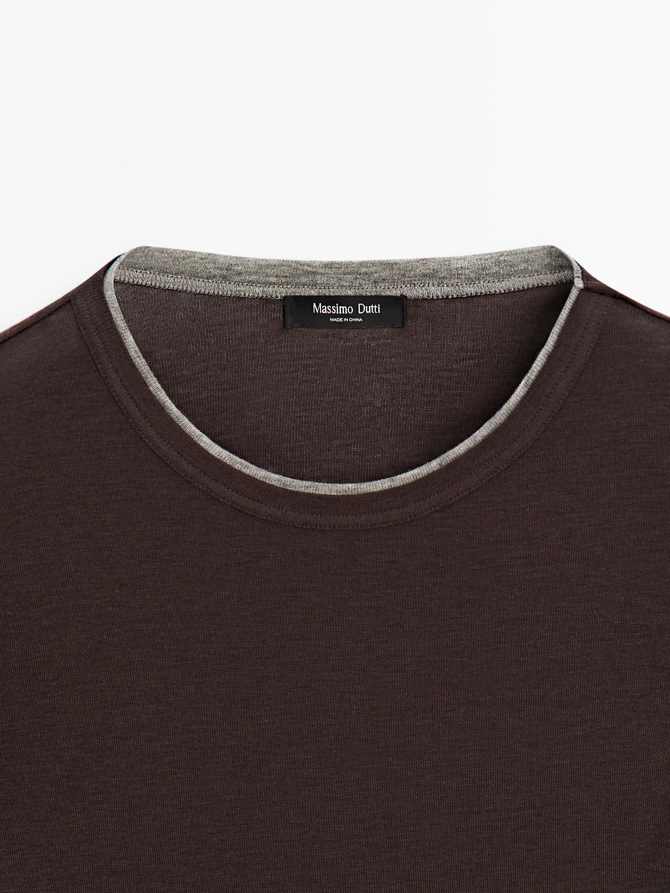 T-shirt manches longues effet double